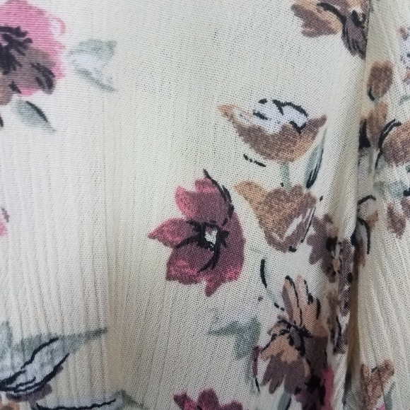 Kori America Ivory Floral Print Tunic Size Small - Picture 6 of 8